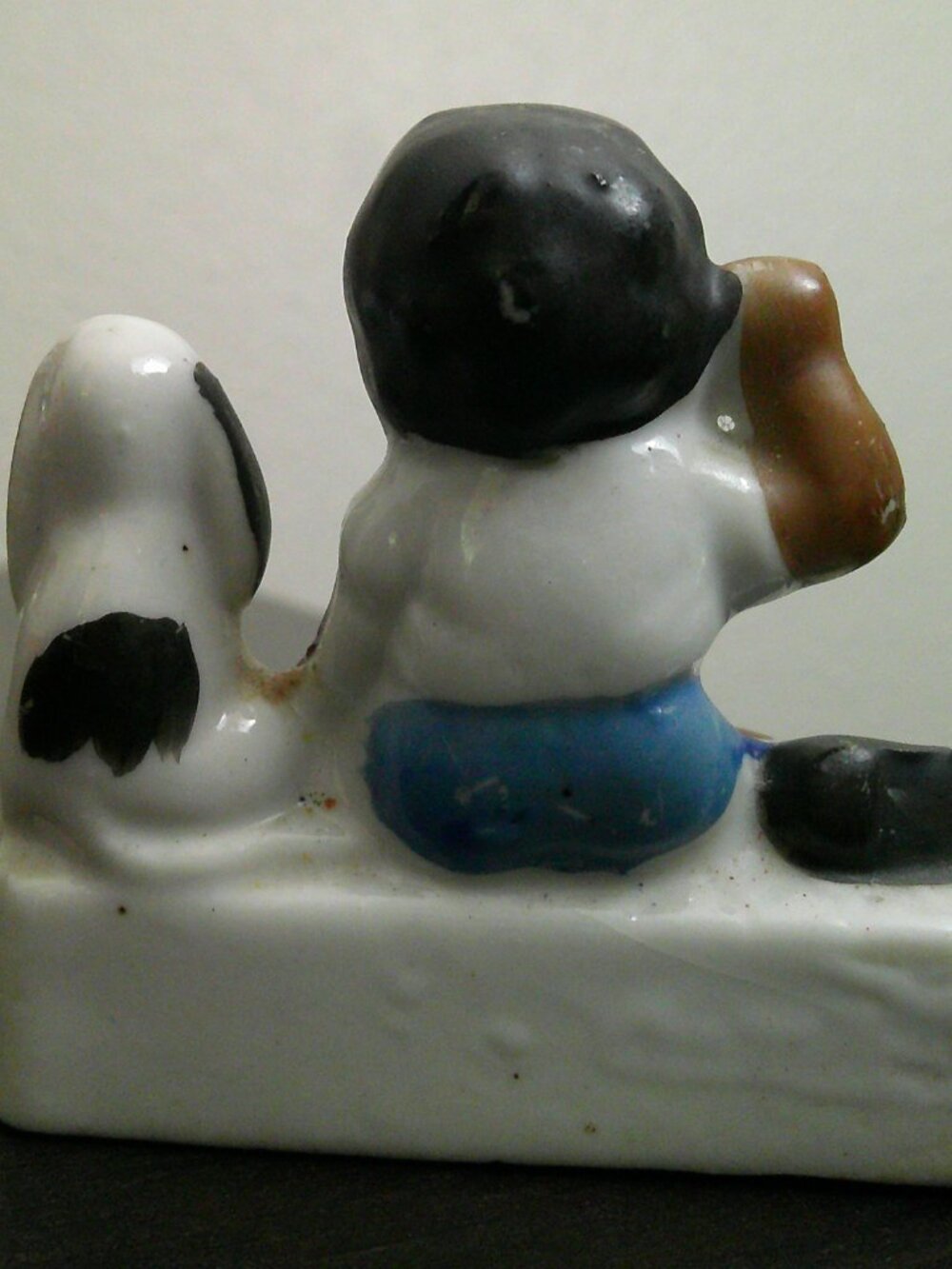 VTG Japan Black Americana Ceramic "Come Seven" trinket dish - Picture 4 of 9